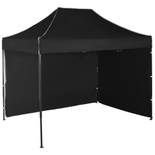 Expodom Gyorsan összecsukható sátor 2x3 m – acél, Fekete, 2 oldalfal sátor