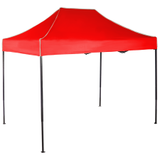 Expodom Gyorsan összecsukható sátor 2x3 m – acél, Piros, Oldalfalak nélkül sátor