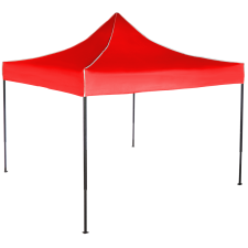 Expodom Gyorsan összecsukható sátor 3x3 m – acél, Piros, Oldalfalak nélkül sátor