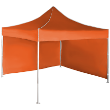 Expodom Gyorsan összecsukható sátor 3x3 m - alumínium, 2 oldalfal, Narancs sátor
