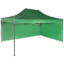 Expodom Gyorsan összecsukható sátor 3x4,5 m – acél, Zöld, 2 oldalfal sátor