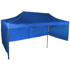 Expodom Gyorsan összecsukható sátor 3x6 m - acél, Kék, 3 oldalfal sátor