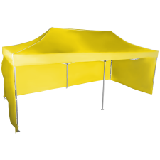 Expodom Gyorsan összecsukható sátor 3x6 m - alumínium, Sárga, 3 oldalfal sátor