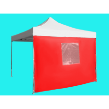 Expodom Oldalfal 2m - ablakkal, Piros kerti bútor