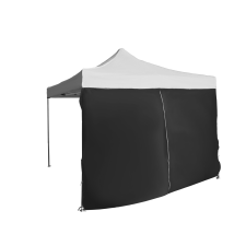 Expodom Oldalfal 4,5m ajtóval - hexagonális, Fekete kerti bútor