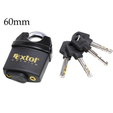 Extol Premium Biztonsági lakat levágás elleni védelemmel - 60 mm lakat
