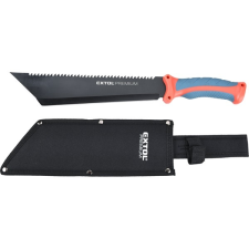 Extol Premium bozótvágó kés (machete), teljes/penge hossz: 395/260mm, fogazott rozsdamentes acél pen kemping felszerelés