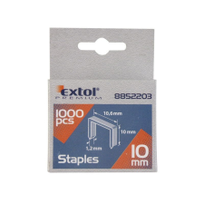 Extol PREMIUM tűzőgépkapocs 8mm 11, 3mm 0, 7mm 1000db-os 8852502 barkácsolás, csiszolás, rögzítés