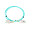ExtraLink EX.1292 optikai patch kábel SC/APC Duplex 5m - Türkiz (EX.1292)
