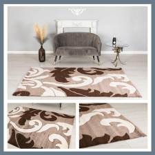  Eylül Barna Fehér Modern Szőnyeg 200x280 01204D-KAHVE-200280 lakástextília