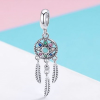  Ezüst álomfogó charm színes cirkóniumkristállyal