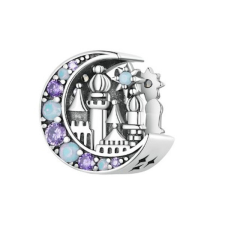  Ezüst charm, holdkastély egyéb ékszer