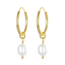  Ezüst fülbevaló gyöngyökkel fülbevaló