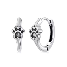  Ezüst fülbevaló, mancs fülbevaló