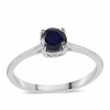  Ezüst Gyűrű Ausztrál Kék Zafírral, ROS311/57