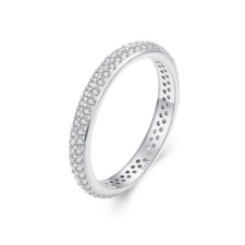  Ezüst gyűrű cirkóniumkristállyal, 7-es méret gyűrű
