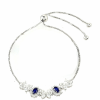  Ezüst Karkötő Thai Zafírral és Fehér Topázzal, PCY11559