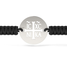  Ezüst karkötő zsinórral Ortodox modell 14 karkötő