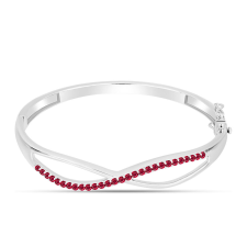  Ezüst Karperec Madagaszkári Rubinnal, Y62299 karkötő