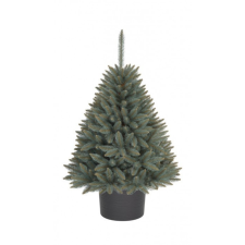  Ezüst luc műfenyő kerek cserépben 160 cm műfenyő