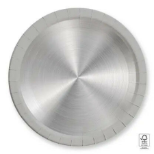 Ezüst Next Generation Silver papírtányér 8 db-os 23 cm FSC party kellék