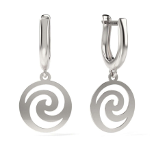  Ezüst Spirál Fülbevaló - 925 Sterling Ezüst - 10-es Modell fülbevaló