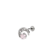  Ezüst Színű Hold Alakú Rozsdamentes Acél Labret Piercing