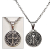 Ezüst színű Jézus és Szentírás medál nyaklánccal