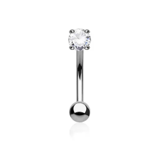  Ezüst Színű Köves Szemöldök Piercing egyéb ékszer