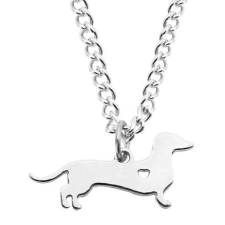  Ezüst színű tacskó nyaklánc nyaklánc