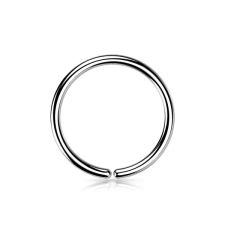 Ezüst Színű Titánium Karika Orr- És Fülpiercing -8mm egyéb ékszer