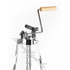  Ezüst Tekerős bográcsállvány 115cm konyhai eszköz