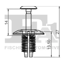 FA1 Patent, dísz-/védőléc 11-30017.5 autóalkatrész
