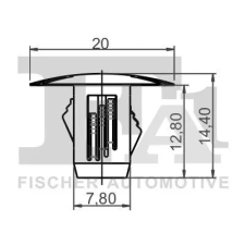 FA1 Patent, dísz-/védőléc 14-40093.5 autóalkatrész