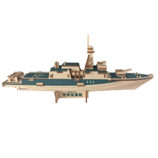 Fa 3D kirakó torpedóromboló puzzle, kirakós