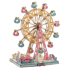  Fa 3D puzzle - Óriáskerék pasztell színei puzzle, kirakós