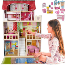  Fa babaház XXL méretben, medencével - 90 cm magas babaház