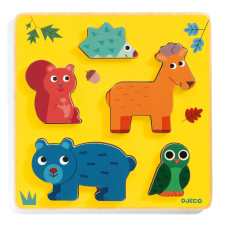  Fa betétes puzzle Őzike és Barátai puzzle, kirakós
