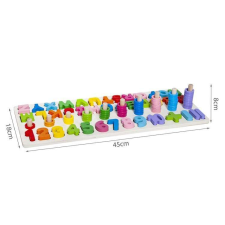 Fa betűk és számok puzzle kreatív és készségfejlesztő