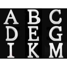  Fa dekoráció betűk - 8 cm dekorációs kellék