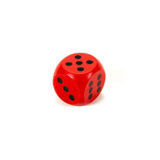  Fa dobókocka 1,5 cm piros társasjáték