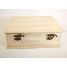  Fa doboz 10 könyv forma dekorációs kellék