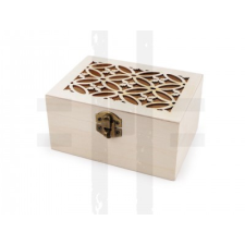  Fa doboz faragott - 10 x 14 cm dekorációs kellék