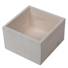  Fa doboz fehér M8x13x13cm dekorációs kellék