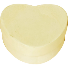 Fa doboz háncs szív 6cm x 5,5cm x 4cm dekorálható tárgy