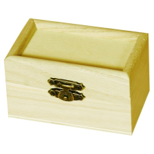 Fa doboz mini peremes 9 cm x 4,7cm x 5,5cm dekorálható tárgy