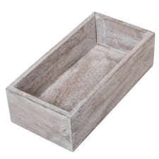  Fa doboz mosott szürke M6x20x10x6cm dekorációs kellék