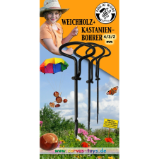  Fa és gesztenyefúró készlet 2, 3, 4 mm-es barkácsolás