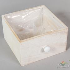  Fa fiók fehér M10,5x18x18 dekorációs kellék