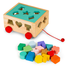 Fa formabedobó kocsi ECOTOYS fajáték